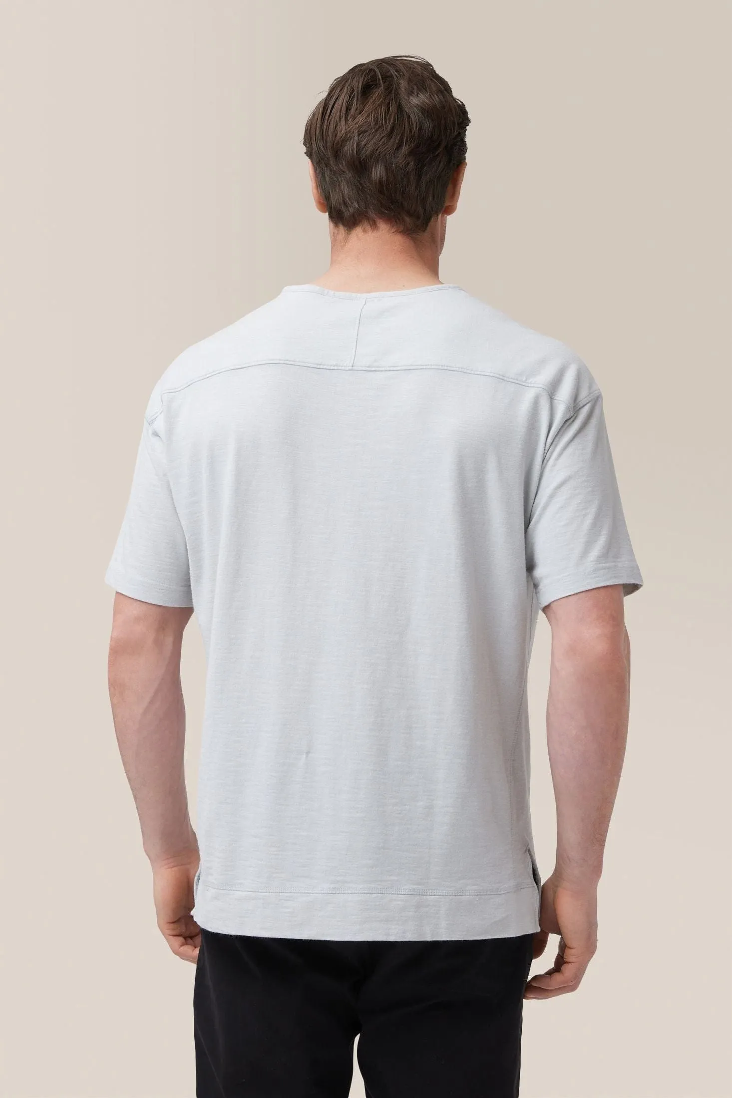 Short Sleeve Henley | Soft Slub Jersey