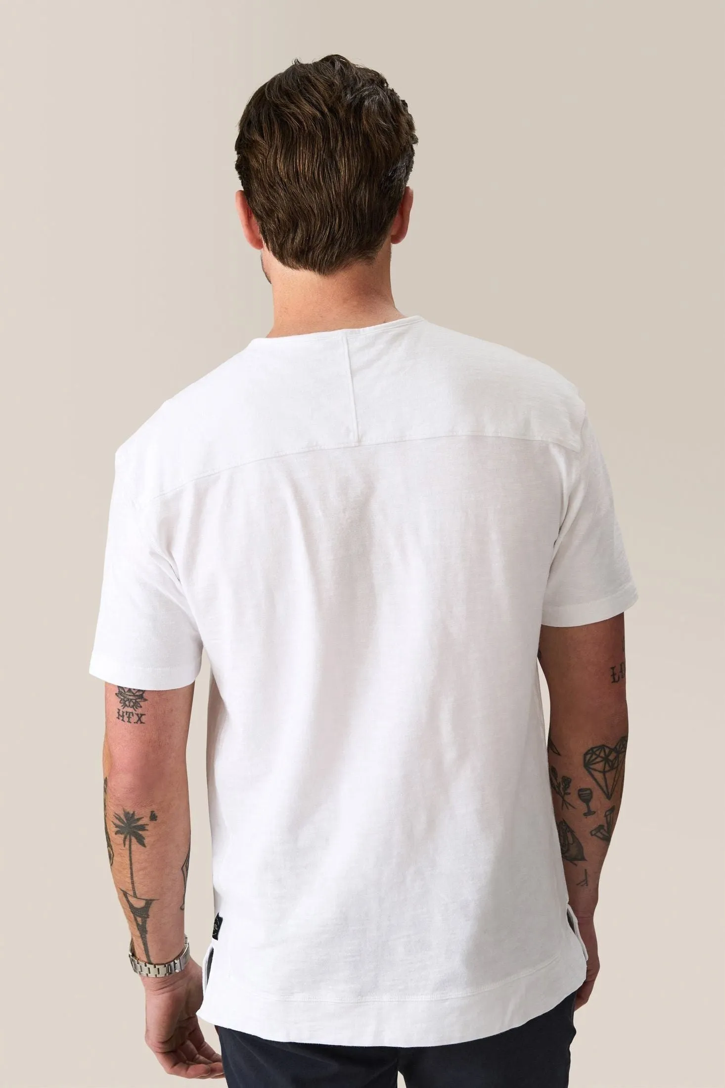 Short Sleeve Henley | Soft Slub Jersey