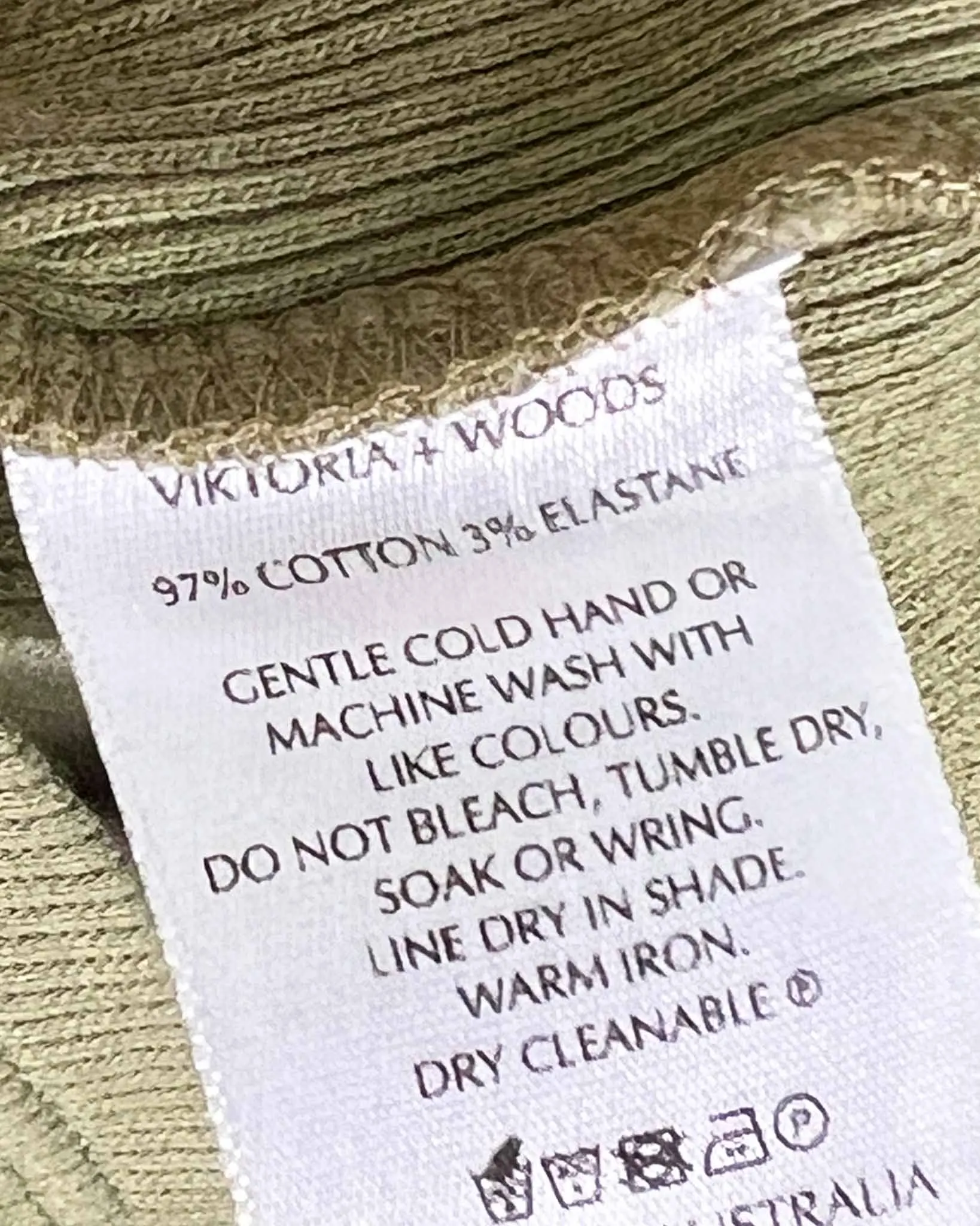 Size 12 - Viktoria & Woods Olive Rib Tank Midi Dress