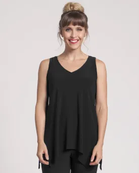 Sympli, 21112R Sleeveless Go To Wide V-Neck T Relax