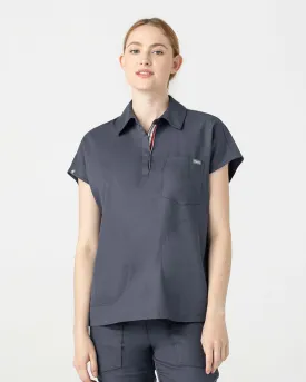 TENCEL™ Capri‎ ‎ Collared Scrub Top