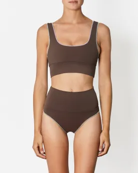 The Contour Crop Top - Fudgesicle