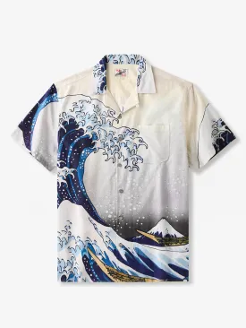 The Great Wave Off Kanagawa Cotton Camp Shirt