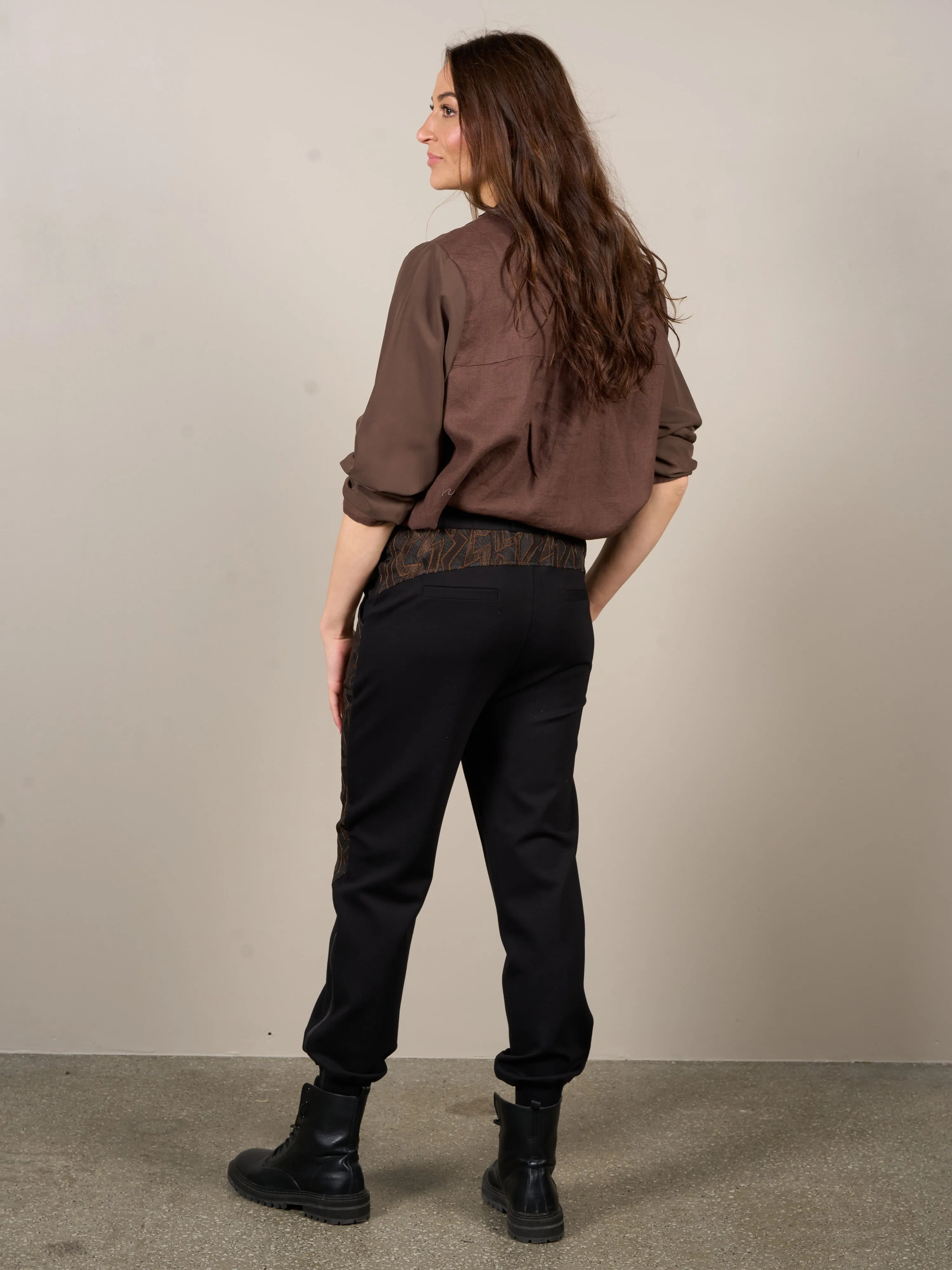 Dark Brown VESTA Trousers - Premium Quality