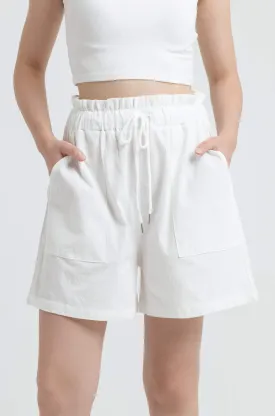 White Capri Shorts