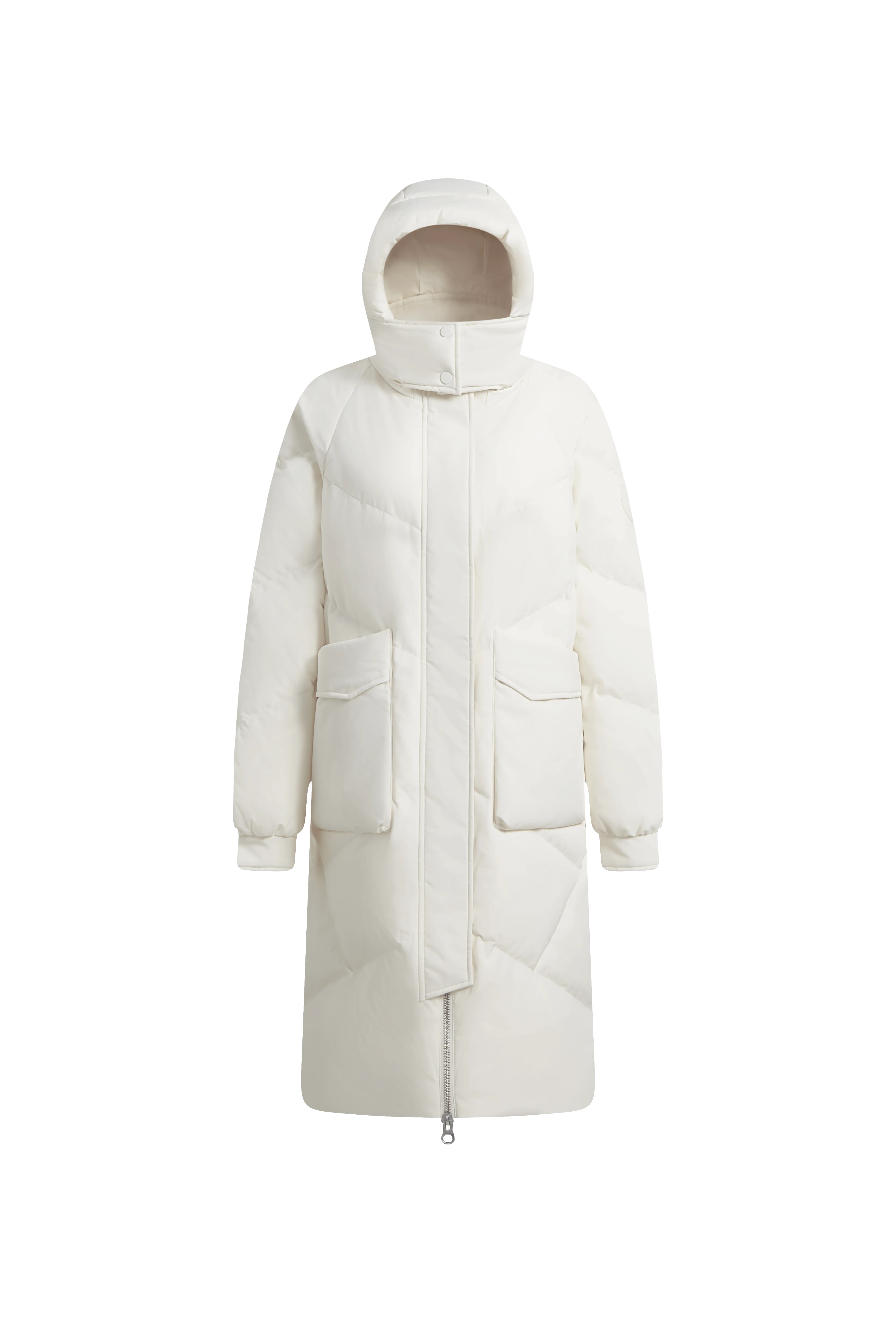 Womens Classic Insulated Down Coat with Cozy Hood - 5252