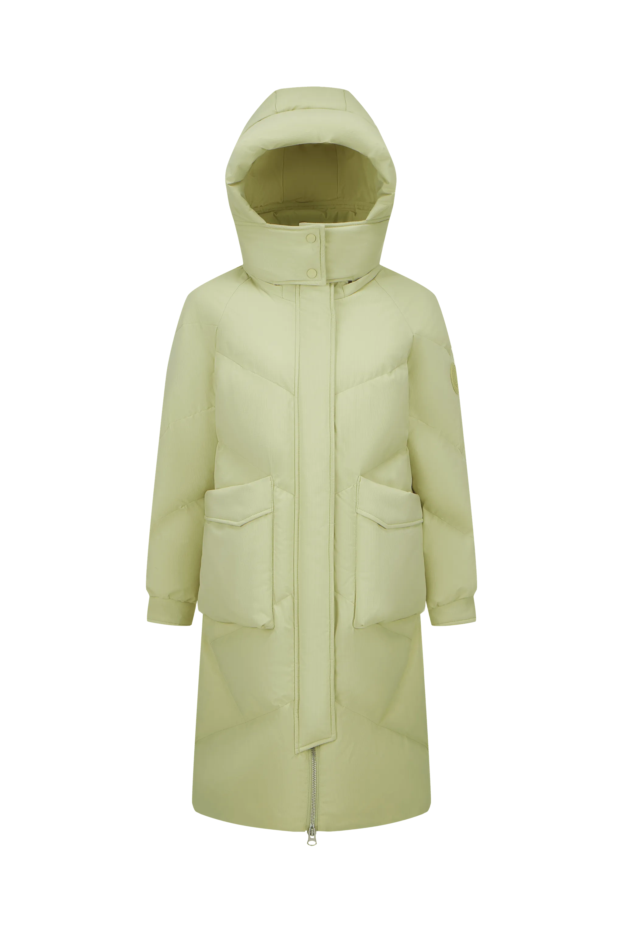 Womens Classic Insulated Down Coat with Cozy Hood - 5252